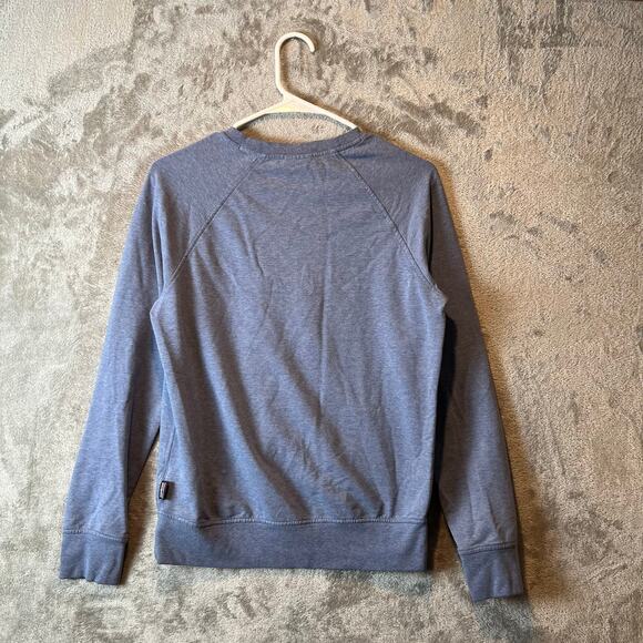 Patagonia (Women's XS) Fitz Roy Bison Ahnya Crewneck Pullover Sweatshirt Blue - Picture 3 of 7